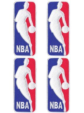 4 pcs NBA Red, White & Blue Embroidered Logo Patch